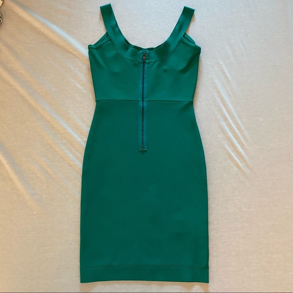 BCBGMaxAzria | Caspar Bodycon Dress - Green | Size XXS - Picture 6 of 16